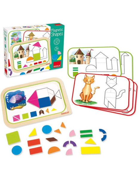 Goula Magnetic Construction Toy Magnetic Shapes Kid 3++ years