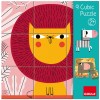 Παιδικό Puzzle Κύβοι με Ζώα Ζούγκλας 9pcs για 2+ Ετών