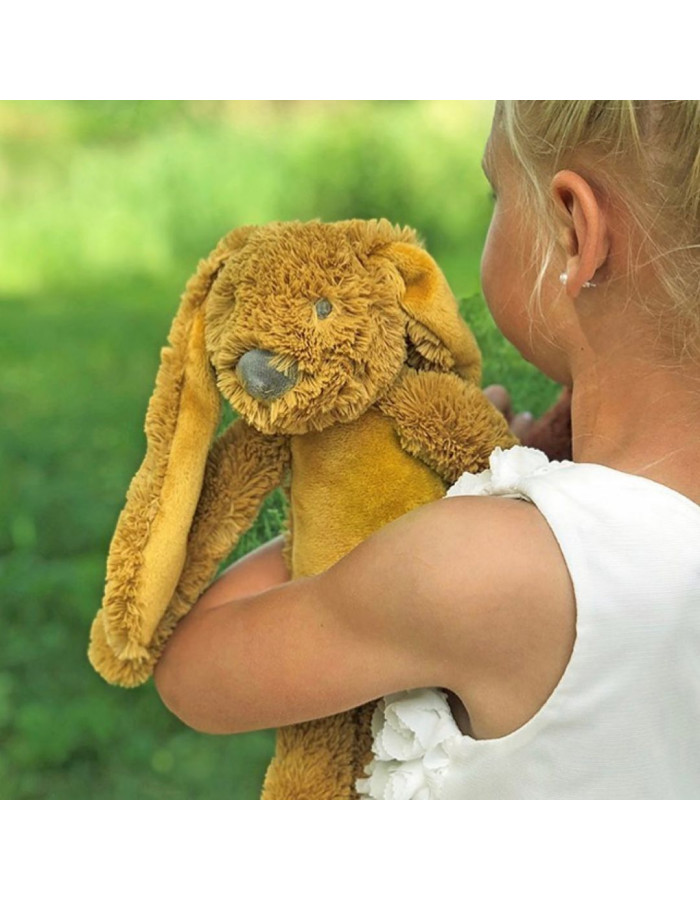 Happy horse Plush musical rabbit - Beige 34 cm