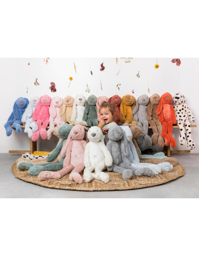 Happy horse Plush musical rabbit - Beige 34 cm