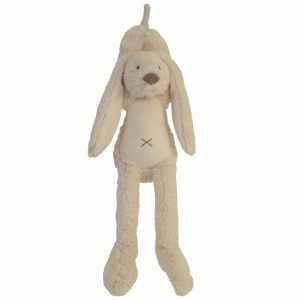 Happy horse Plush musical rabbit - Beige 34 cm