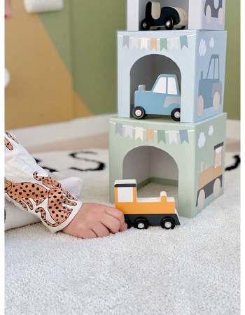 Stacking cubes vehicles 1-5
