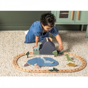 Jabadabado Set with Train made of Wood 