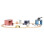 Jabadabado: Wooden railway with rescue vehicles