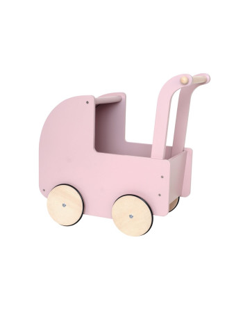 Wooden doll stroller