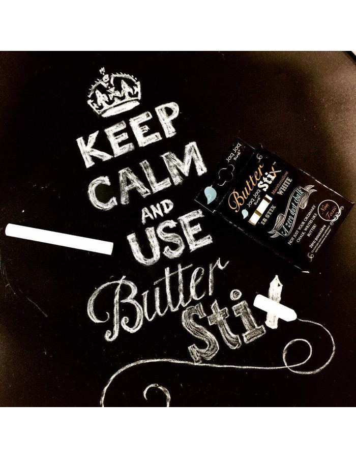 Butterstix & white chalks 12 pcs
