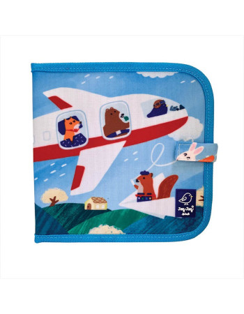 Jaq Jaq Bird Painting Chalkboard Book with Chalks Friends Airplanes for Children 3+ Years