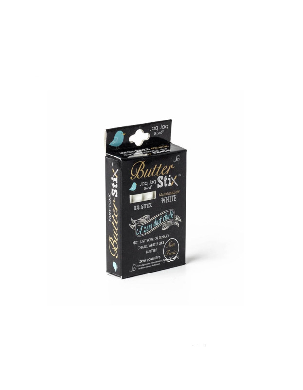 Butterstix & white chalks 12 pcs