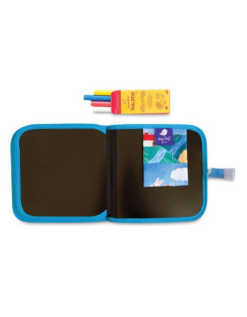 Jaq Jaq Bird Painting Chalkboard Book with Chalks Friends Airplanes for Children 3+ Years