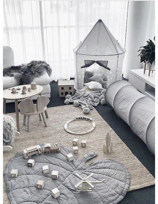 Kids Concept Kids Castle Play Tent Star Gray