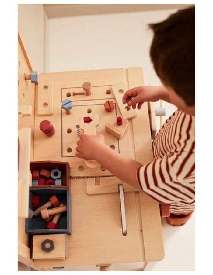 KIDS CONCEPT. Ξύλινος πάγκος εργαλείων KIDS HUB
