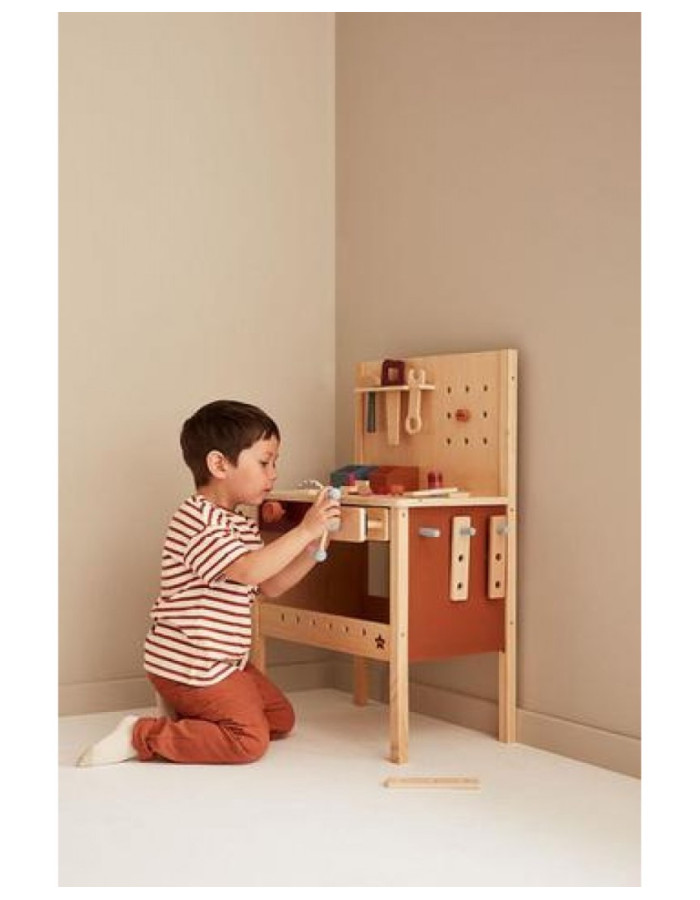 KIDS CONCEPT. Ξύλινος πάγκος εργαλείων KIDS HUB