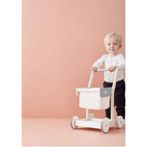 KIDS CONCEPT. Ξύλινο καρότσι για ψώνια