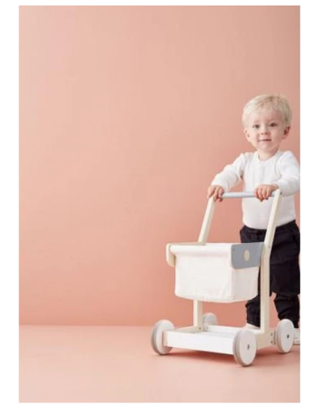 KIDS CONCEPT. Ξύλινο καρότσι για ψώνια