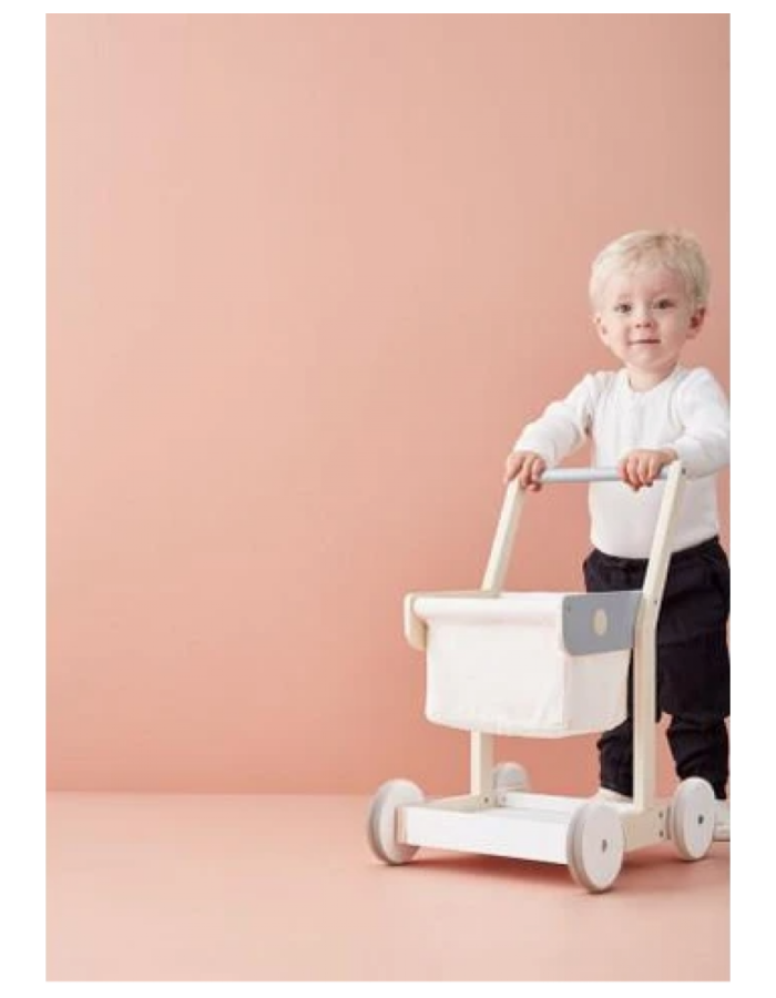 KIDS CONCEPT. Ξύλινο καρότσι για ψώνια