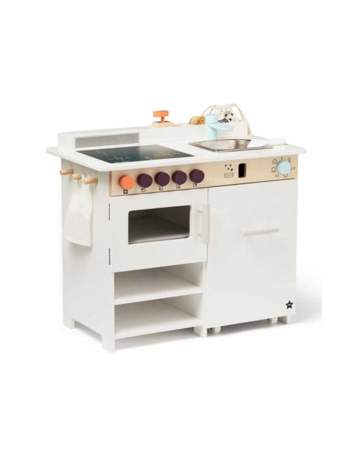 KIDS CONCEPT. Wooden kitchen with KIDS HUB dishwasher