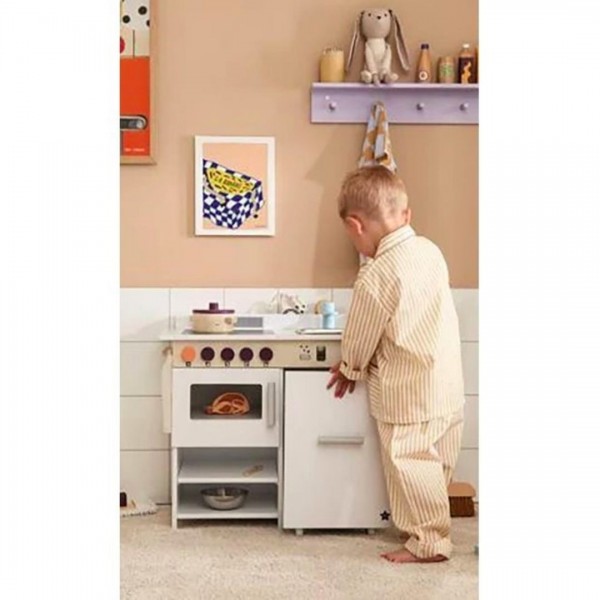 KIDS CONCEPT. Ξύλινη κουζίνα με πλυντήριο πιάτων KID'S HUB