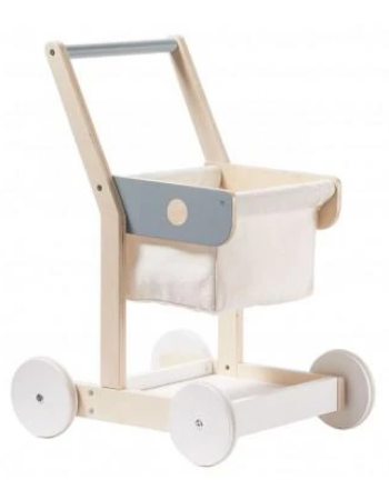 KIDS CONCEPT. Ξύλινο καρότσι για ψώνια