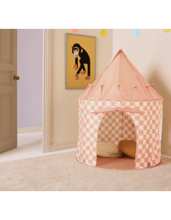 KIDS CONCEPT. Σκηνή παιχνιδιού Star (ροδακινί καρό) KIDS CONCEPT. Σκηνή παιχνιδιού Star (ροδακινί καρό)