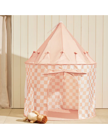 KIDS CONCEPT. Σκηνή παιχνιδιού Star (ροδακινί καρό)