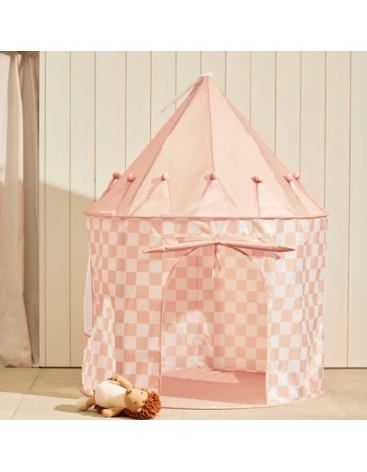 KIDS CONCEPT. Σκηνή παιχνιδιού Star (ροδακινί καρό) KIDS CONCEPT. Σκηνή παιχνιδιού Star (ροδακινί καρό)