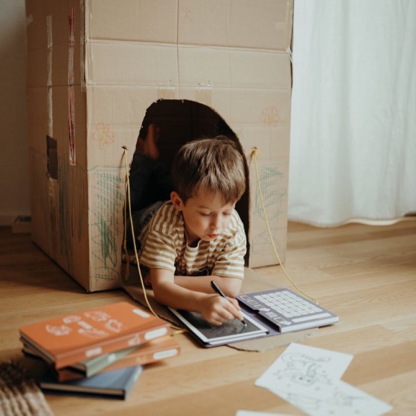 KIDYWOLF: Tablet ζωγραφικής με οθόνη LCD (30 κάρτες)- Animals