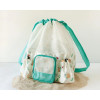 Kiokids Fabric Beach Bag Backpack Waterproof Beige Kiokids Fabric Beach Bag Backpack Waterproof Beige