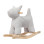 Tryco Rocking Toy Dog for 18++ months Gray