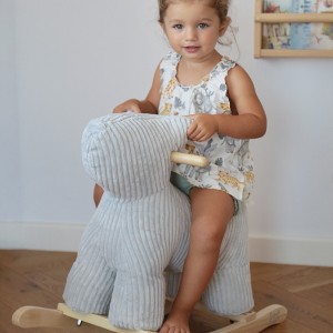 Tryco Rocking Toy Dog for 18++ months Gray