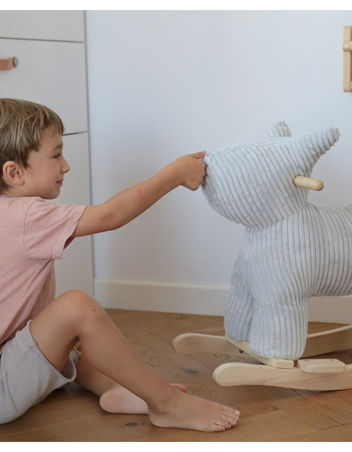 Tryco Rocking Toy Dog for 18++ months Gray
