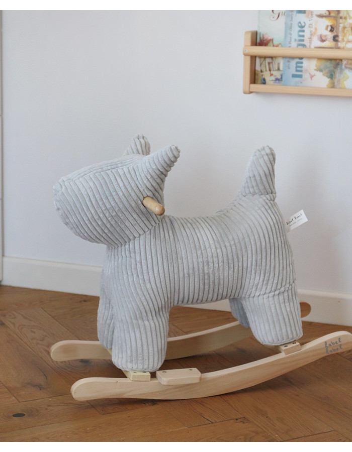 Tryco Rocking Toy Dog for 18++ months Gray