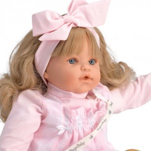 Magic Baby Doll Crying Susy Pink Dress Long Sleeve