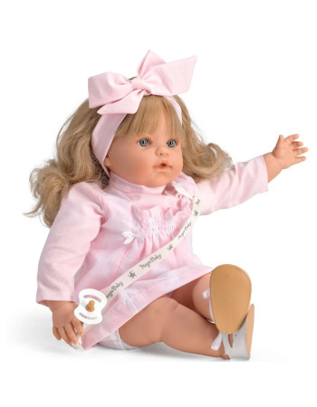 Magic Baby Doll Crying Susy Pink Dress Long Sleeve