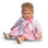Magic baby κούκλα που κλαίει "Susy Pink dress με ρίγες"