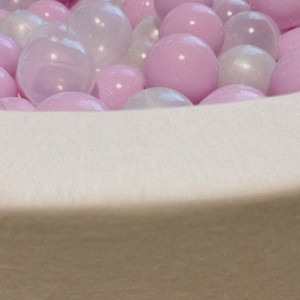 Off white Ball Pit with lilac  & white balls