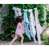 Organic cotton muslin 120 x 120 cm - light blue Organic cotton muslin 120 x 120 cm - light blue