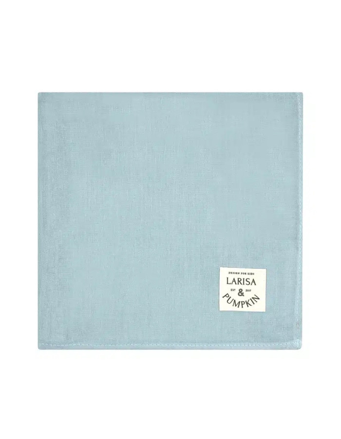 Organic cotton muslin 120 x 120 cm - light blue Organic cotton muslin 120 x 120 cm - light blue