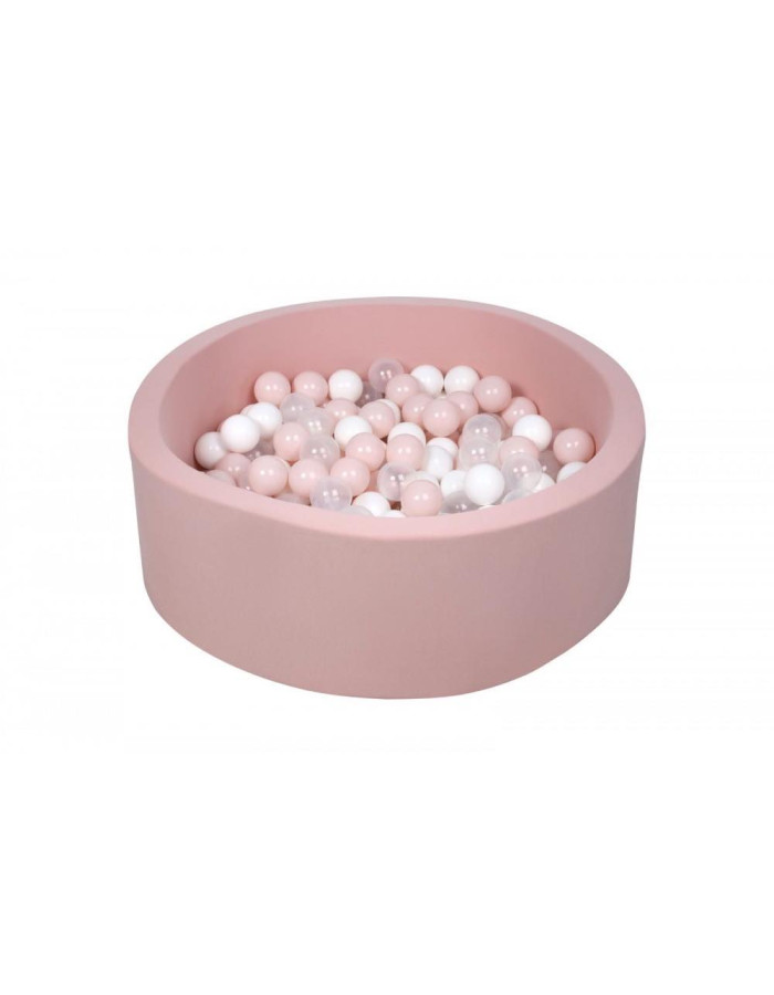Μπαλόπισίνα baby pink με ροζ , δίαφανες & λευκές μπάλες Μπαλόπισίνα baby pink με ροζ , δίαφανες & λευκές μπάλες