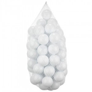 66 λευκά μπαλάκια μπαλοπισίνας