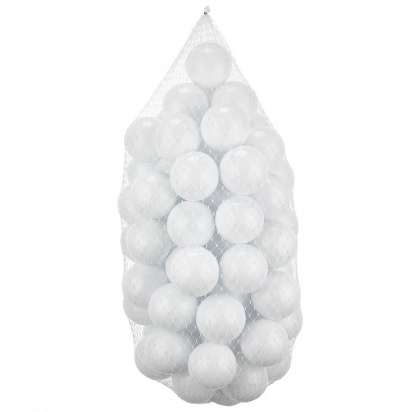 66 λευκά μπαλάκια μπαλοπισίνας