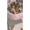 Pink Marble Ball Pit  with white / gray / pink balls