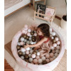 Pink Marble Ball Pit  with white / gray / pink balls