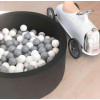 Black Ball Pit  with grey / white balls