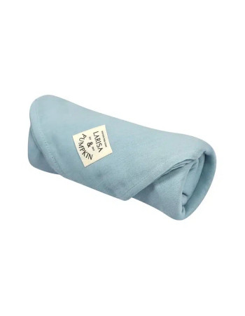 Organic cotton muslin 120 x 120 cm - light blue