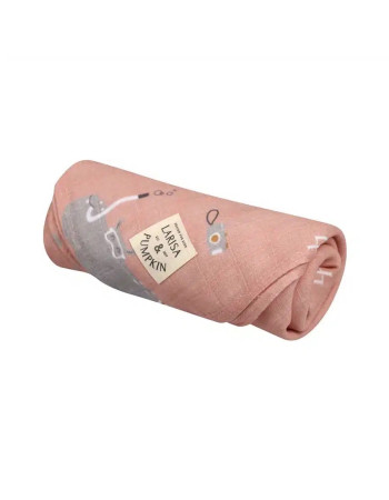 organic  cotton muslin 120 x 120 cm 