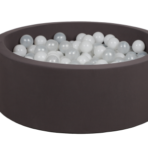 Grey Ball Pit  with white / pearl balls