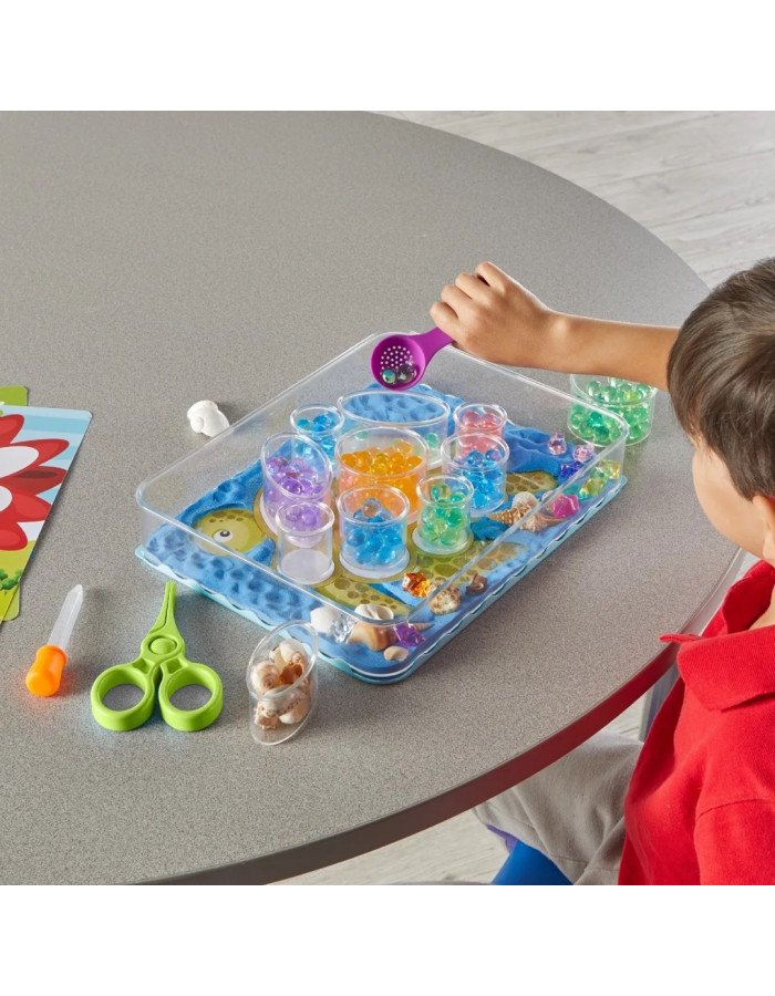 Hand2Mind Set of trays for sensory activities Educational Game Experiments for 3+ Years Old