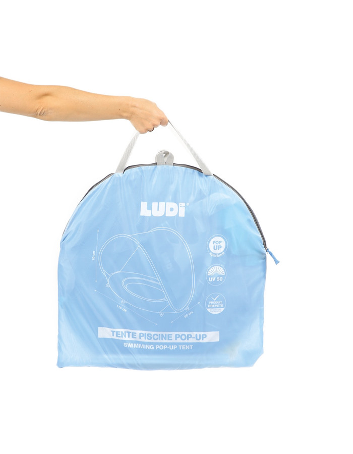 Ludi Βρεφική τέντα μωρού με πισίνα Anti-UV50plus Θάλασσα