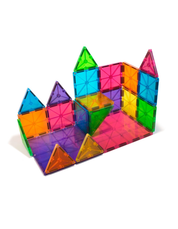 Μαγνητικά Πλακίδια Magna-Tiles Clear Colors 100τμχ