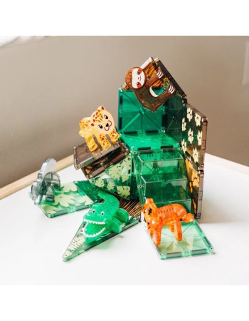Magna-Tiles Magnetic Construction Toy Forest Animals Kid 3++ years
